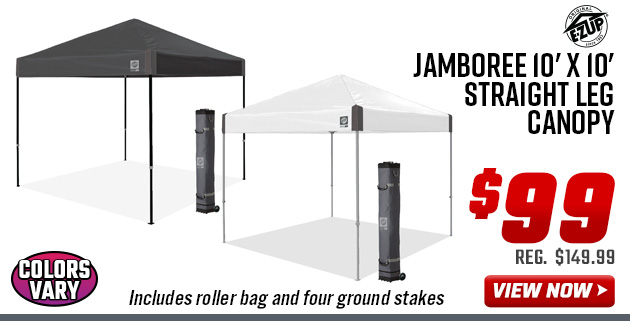E-Z UP Jamboree 10' x 10' Straight Leg Canopy