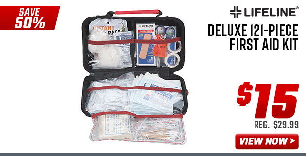 Lifeline Deluxe 121-Piece First Aid Kit