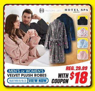 Sherpy Adult's or Kids' Zip-Up Velour Reversible Hoodie