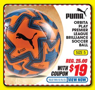 Puma Orbita LaLiga or Premier League Soccer Ball