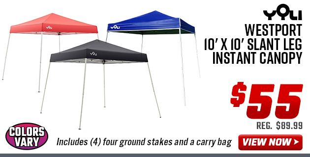 Yoli Westport 10' x 10' Slant Leg Instant Canopy