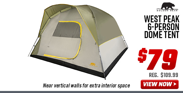 Golden Bear West Peak 6-Person Dome Tent