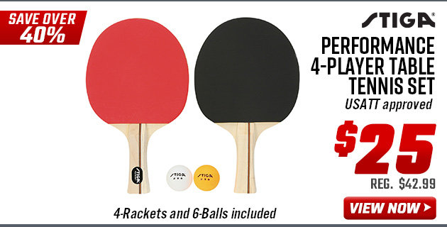 Stiga Performance 4-Player Table Tennis Set