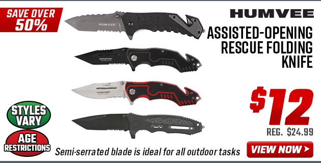 Humvee Assisted-Opening Rescue Folding Knife