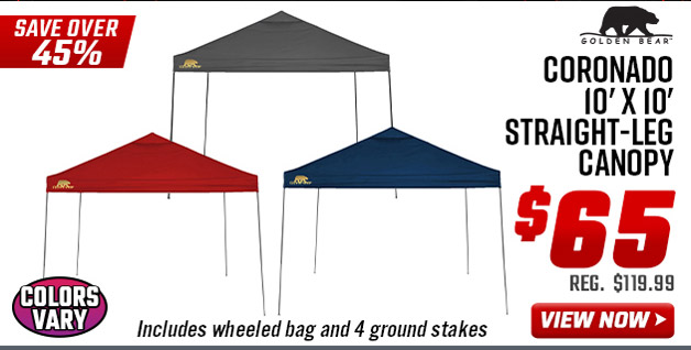 Golden Bear Coronado 10' x 10' Straight-Leg Canopy
