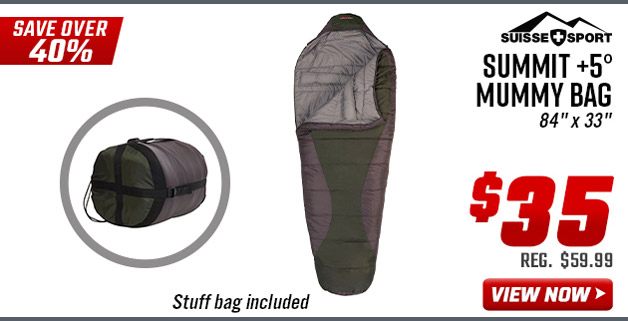 Suisse Sport Summit +5° Mummy Bag