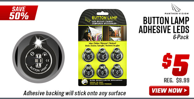 Panther Vision Button Lamp Adhesive LEDs - 