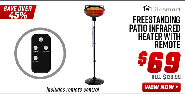 Lifesmart Freestanding Patio Infrared Heater with Remote