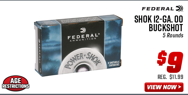 Federal Power Shok 12-GA. 00 Buckshot