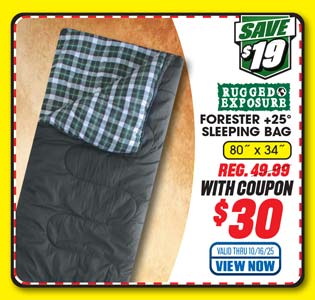Rugged Exposure Forester +25 Sleeping Bag