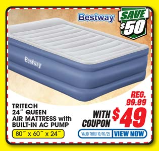 Bestway Tritech Air Mattress Queen 24