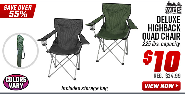 World Famous Sports Deluxe Highback Quad Chair
