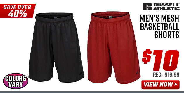 Russell Athletic Men's Mesh Basketball Shorts