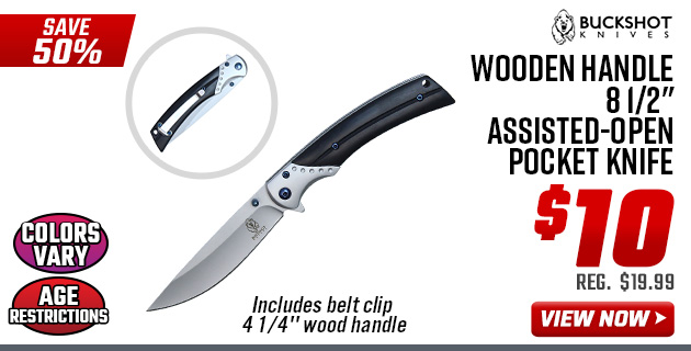 Buckshot Wooden Handle 8 1/2