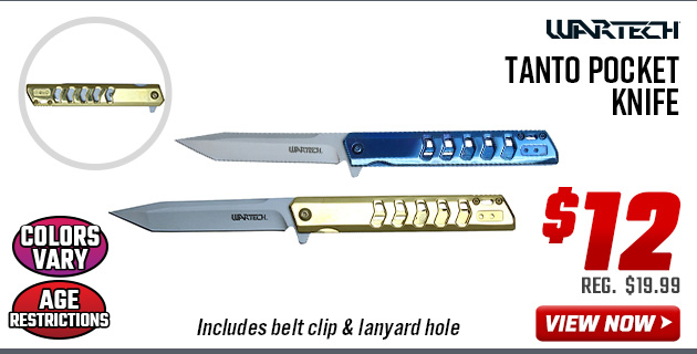 Wartech Tanto Pocket Knife