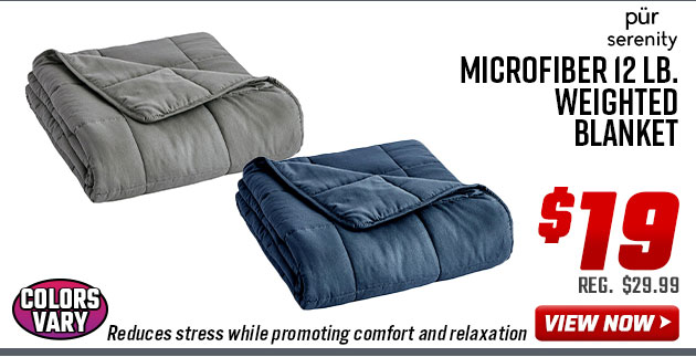 Pur Serenity Microfiber 12 lb. Weighted Blanket