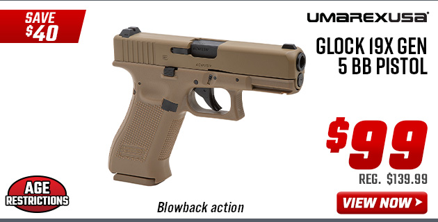 Umarex Glock 19X Gen 5 BB Pistol