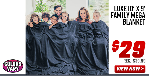 Luxe 10' x 9' Family Mega Blanket