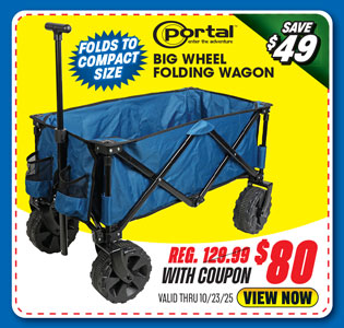 Portal Big Wheel Folding Wagon
