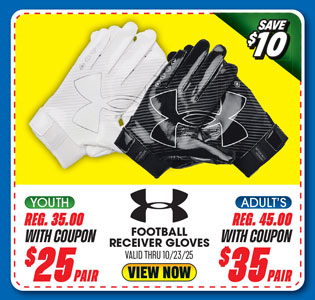 Under Armour F9 Receiver Youth or Adult Gloves