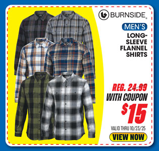Burnside Men's Long-Sleeve Flannel Shirt