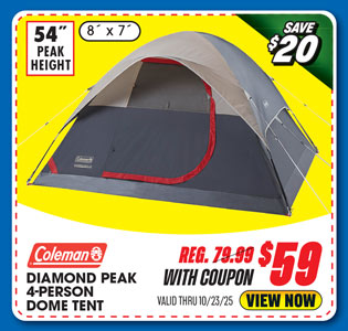 Coleman Diamond Peak 4-Person Dome Tent