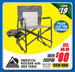 GCI Outdoor Freestyle Rocker with Side Table