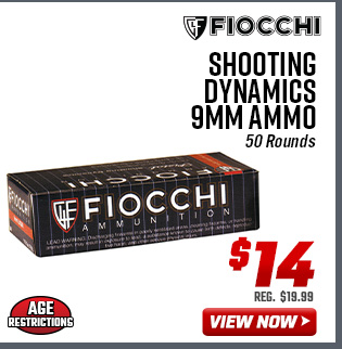 Fiocchi Shooting Dynamics 9mm Ammo