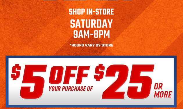 $5 off $25. Exclusions apply. Use code E251018