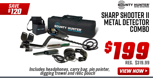 Bounty Hunter Sharp Shooter II Metal Detector Combo