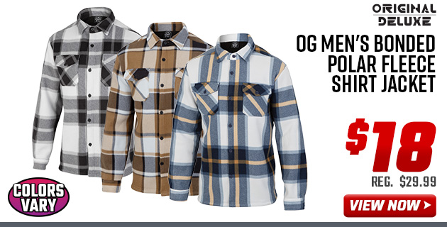 Original Deluxe OG Men's Bonded Polar Fleece Shirt Jacket