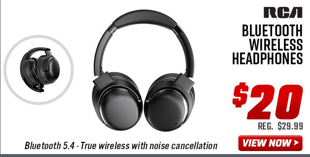 RCA ANC Bluetooth Wireless Headphones