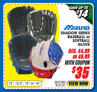 Mizuno Shadow Series Baseball or Softball Glove