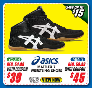 ASICS Men's or Youth Matflex 7 Wrestling Shoes