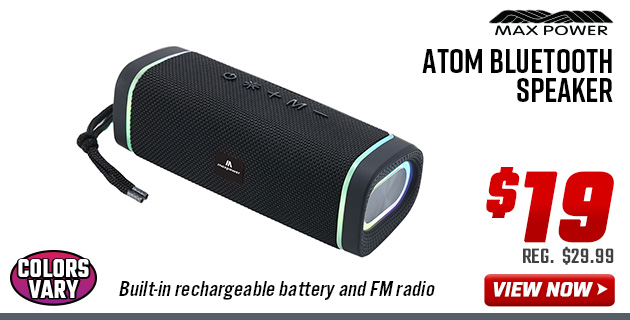 Max Power Atom Bluetooth Speaker