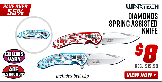 Wartech Diamonds Spring Assisted Knife