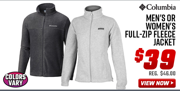 Columbia Men's or Women's Full-Zip Fleece Jacket