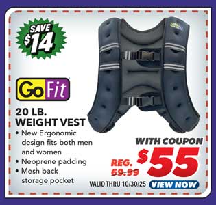 GoFit Weight Vest 20 lb.