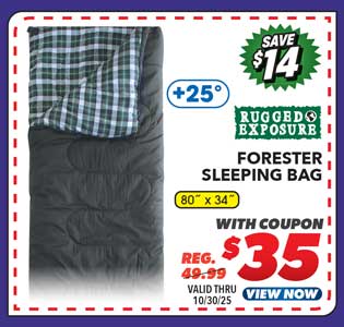 Rugged Exposure Forester +25° Sleeping Bag