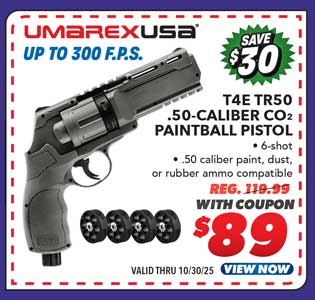 Umarex T4E TR50 .50-Caliber CO2 Paintball Pistol
