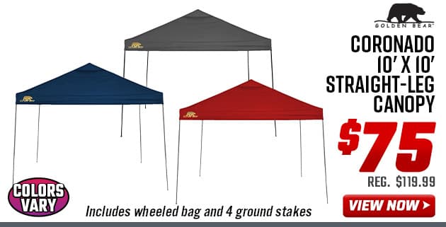 Golden Bear Coronado 10' x 10' Straight-Leg Canopy