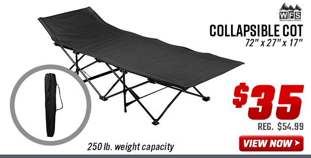 World Famous Sports Collapsible Cot