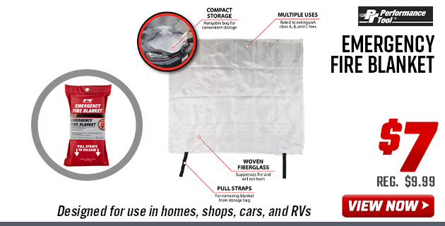 Performance Tool Emergency Fire Blanket