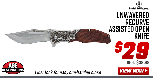 Smith & Wesson Unwavered Recurve Assisted Open Knife