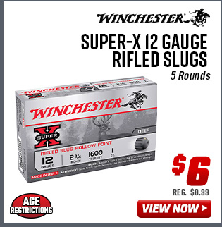 Winchester Super-X 12 Gauge Rifled Slugs