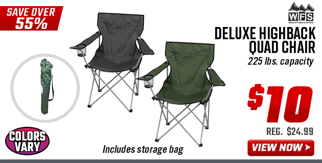 World Famous Sports Deluxe Highback Quad Chair