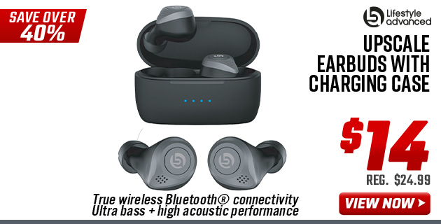 Lifestyle Advanced Upscale Earbuds with Charging Case