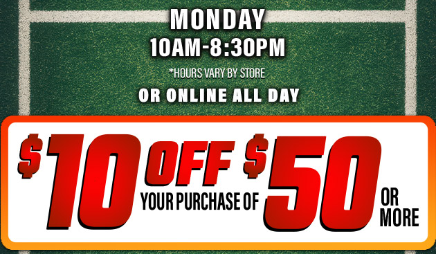 $10 off $50. Exclusions apply. Use code E251027