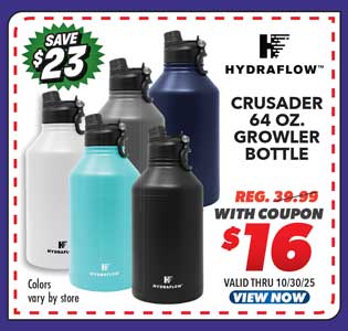 Hydraflow Crusader 64 oz. Growler Bottle