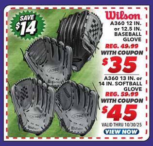 Wilson A360 Baseball or Softball Glove